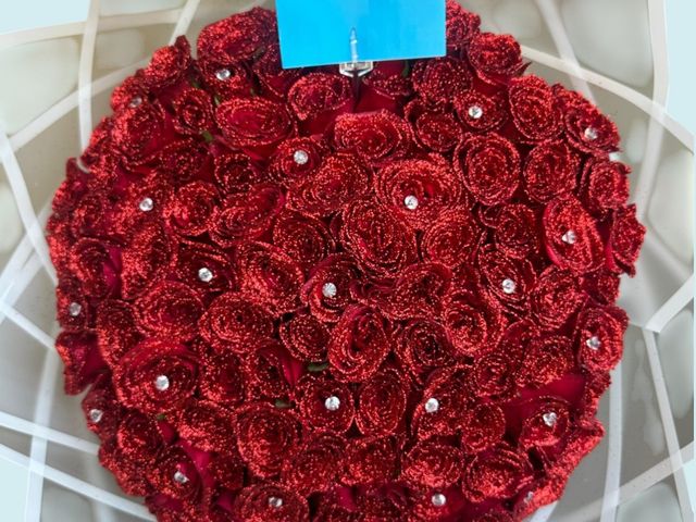 100 ROSAS CON GLITTER