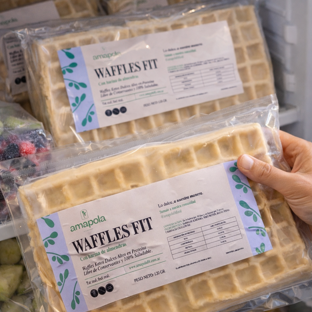 Waffles proteicos